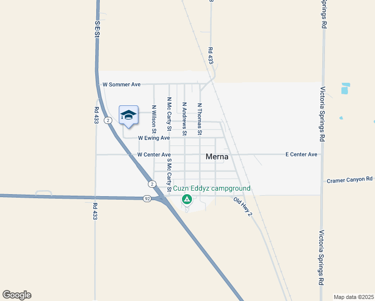 map of restaurants, bars, coffee shops, grocery stores, and more near 430 West Center Avenue in Merna