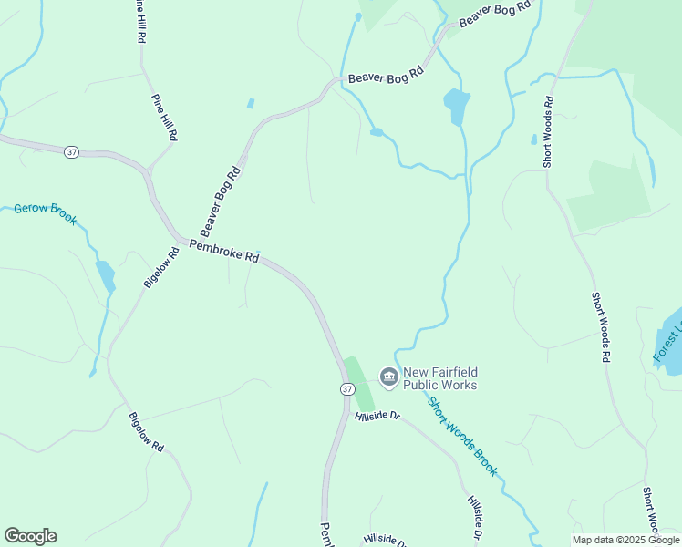 map of restaurants, bars, coffee shops, grocery stores, and more near 204 Connecticut 37 in New Fairfield