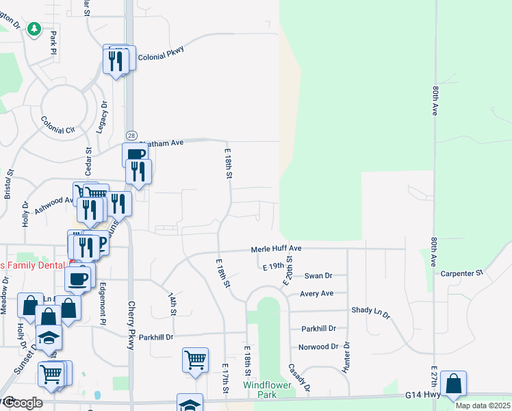 map of restaurants, bars, coffee shops, grocery stores, and more near 1746 Ashwood Avenue in Norwalk