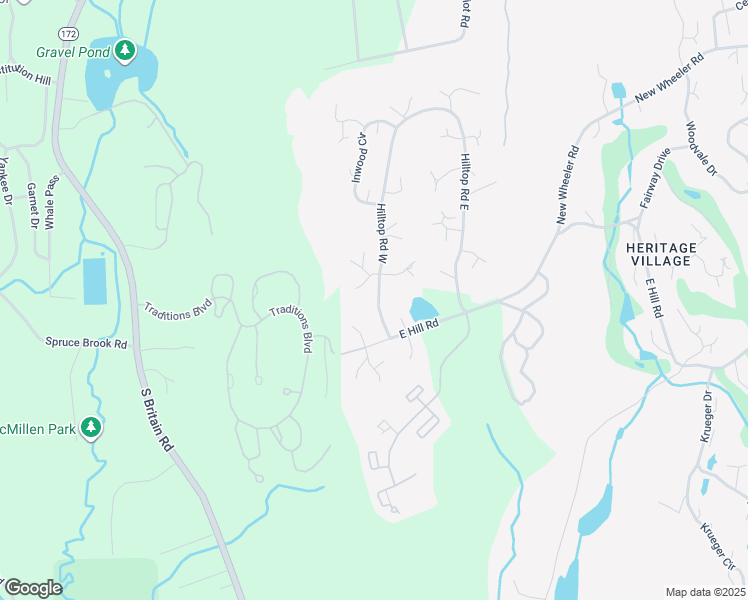 map of restaurants, bars, coffee shops, grocery stores, and more near 773A Heritage Village in Southbury