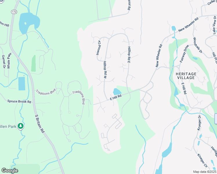 map of restaurants, bars, coffee shops, grocery stores, and more near 773A Heritage Village in Southbury