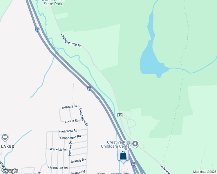 map of restaurants, bars, coffee shops, grocery stores, and more near 201 Ludingtonville Road in Holmes