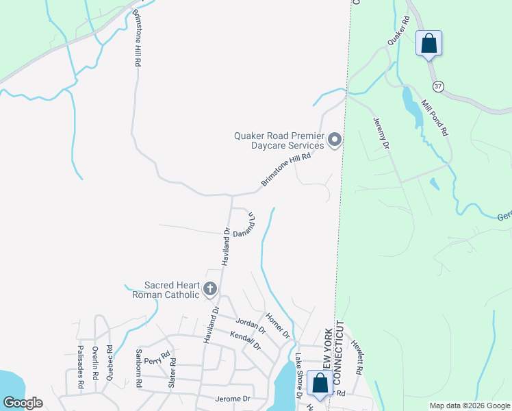 map of restaurants, bars, coffee shops, grocery stores, and more near 7 Danand Lane in Patterson