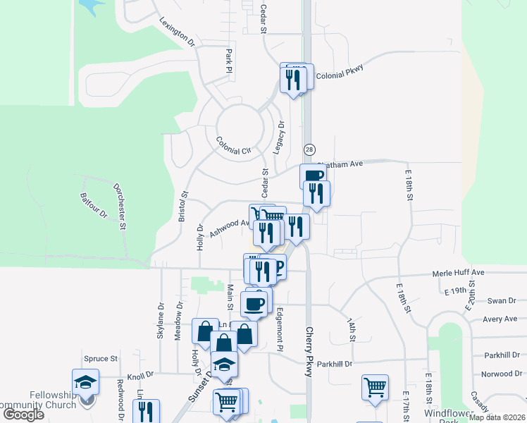 map of restaurants, bars, coffee shops, grocery stores, and more near 1000 Gordon Avenue in Norwalk