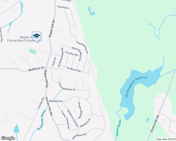 map of restaurants, bars, coffee shops, grocery stores, and more near 36 Warm Earth Road in Naugatuck