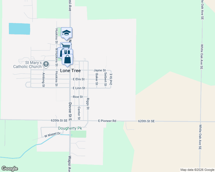 map of restaurants, bars, coffee shops, grocery stores, and more near 210 Seibert Street in Lone Tree