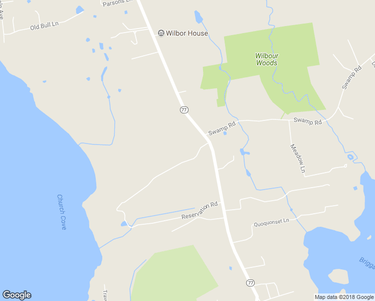 map of restaurants, bars, coffee shops, grocery stores, and more near 619 West Main Road in Little Compton