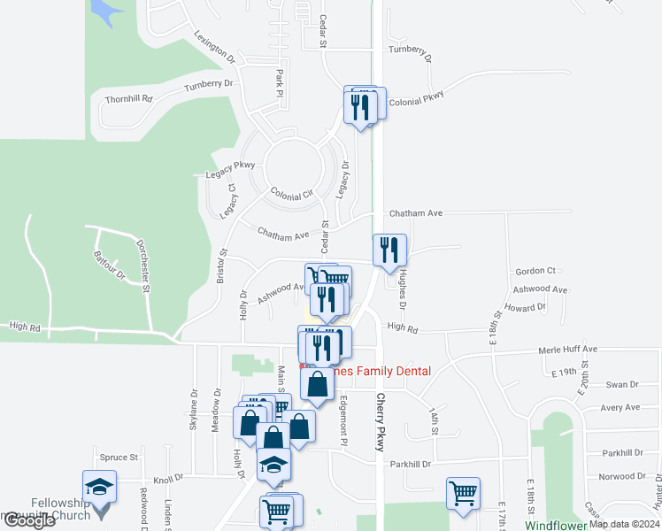 map of restaurants, bars, coffee shops, grocery stores, and more near 1000 Gordon Avenue in Norwalk