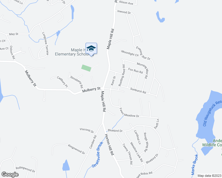 map of restaurants, bars, coffee shops, grocery stores, and more near 508 Mulberry Street in Naugatuck