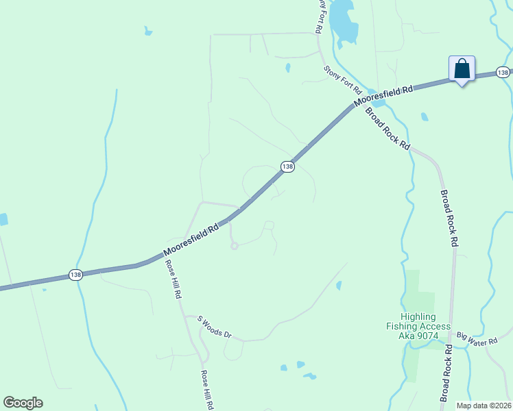 map of restaurants, bars, coffee shops, grocery stores, and more near 1126 Mooresfield Road in South Kingstown