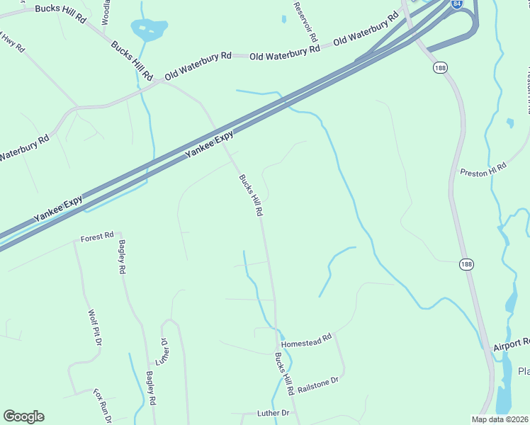 map of restaurants, bars, coffee shops, grocery stores, and more near 1403 Bucks Hill Road in Southbury