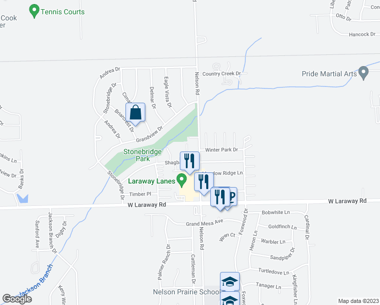 map of restaurants, bars, coffee shops, grocery stores, and more near 1019 Shagbark Road in New Lenox