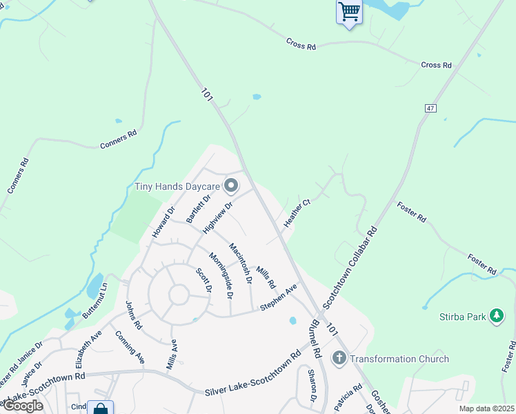 map of restaurants, bars, coffee shops, grocery stores, and more near 1443 Goshen Turnpike in Middletown