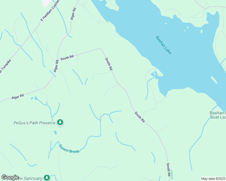 map of restaurants, bars, coffee shops, grocery stores, and more near 121 Smith Road in East Haddam