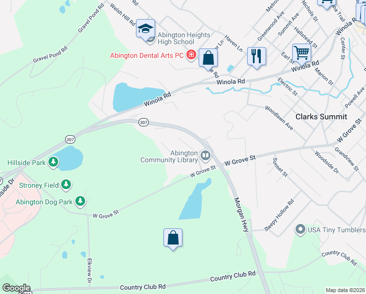 map of restaurants, bars, coffee shops, grocery stores, and more near 75 Fieldstone Drive in Scott