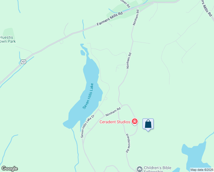 map of restaurants, bars, coffee shops, grocery stores, and more near 119 Seven Hills Lake Drive in Carmel Hamlet