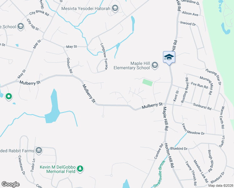 map of restaurants, bars, coffee shops, grocery stores, and more near 22 Cadbury Place in Naugatuck