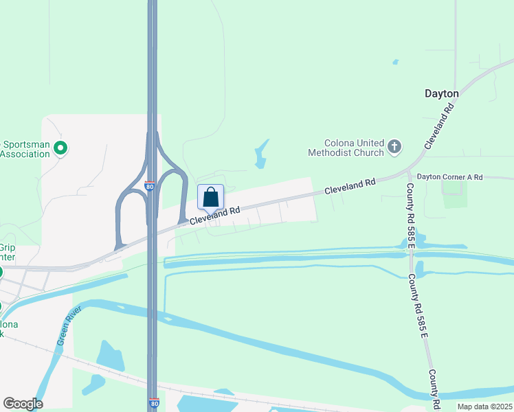map of restaurants, bars, coffee shops, grocery stores, and more near 1575-1687 County Road 224 in Colona