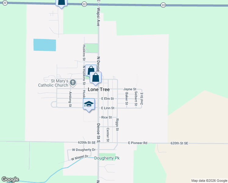 map of restaurants, bars, coffee shops, grocery stores, and more near 207 East Jayne Street in Lone Tree