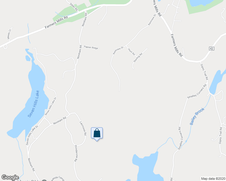 map of restaurants, bars, coffee shops, grocery stores, and more near 157 Kentview Drive in Carmel Hamlet
