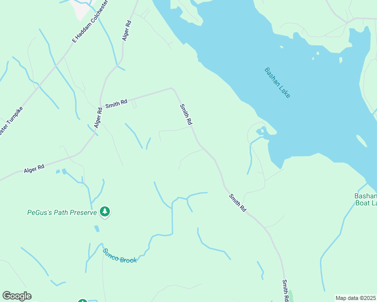 map of restaurants, bars, coffee shops, grocery stores, and more near 121 Smith Road in East Haddam