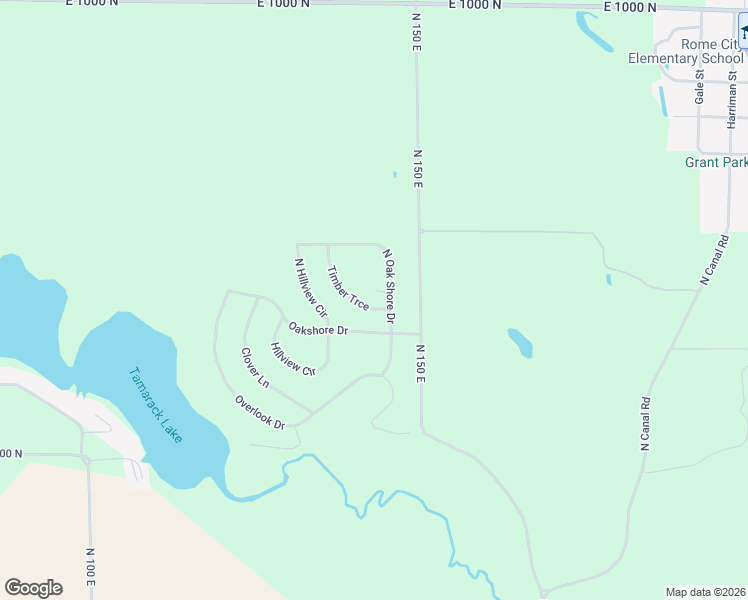 map of restaurants, bars, coffee shops, grocery stores, and more near 1350 Timber Trce in Rome City