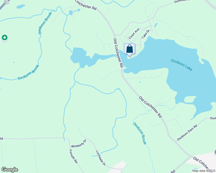map of restaurants, bars, coffee shops, grocery stores, and more near 1510 Old Colchester Road in Montville