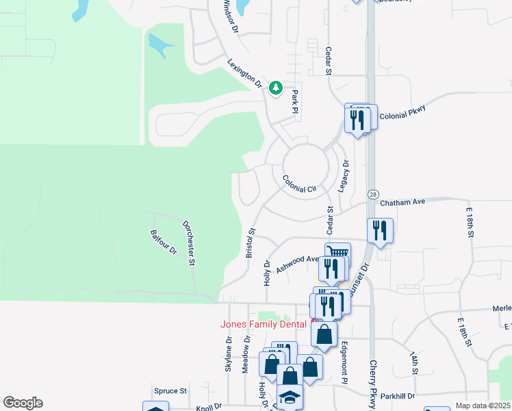 map of restaurants, bars, coffee shops, grocery stores, and more near 1900 Cedar Street in Norwalk