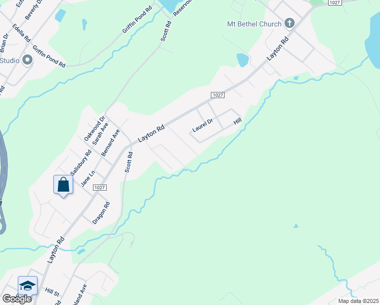 map of restaurants, bars, coffee shops, grocery stores, and more near 211 Barry Drive in Lackawanna County