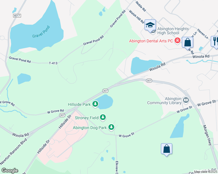 map of restaurants, bars, coffee shops, grocery stores, and more near 1080-1198 Winola Road in Lackawanna County