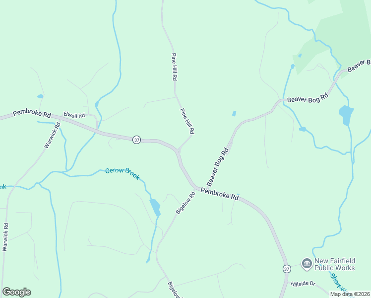 map of restaurants, bars, coffee shops, grocery stores, and more near 1 Pine Hill Road in New Fairfield