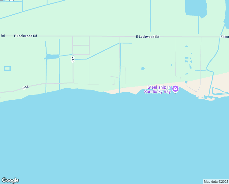 map of restaurants, bars, coffee shops, grocery stores, and more near 1920 South Bay Drive in Port Clinton