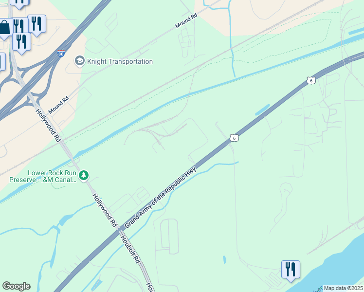 map of restaurants, bars, coffee shops, grocery stores, and more near 3001 Channahon Road in Joliet