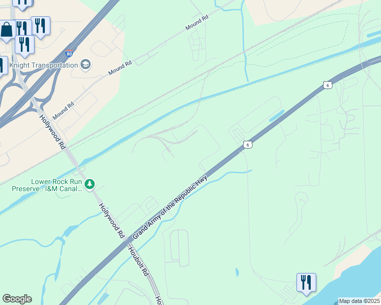 map of restaurants, bars, coffee shops, grocery stores, and more near 3001 Channahon Road in Joliet