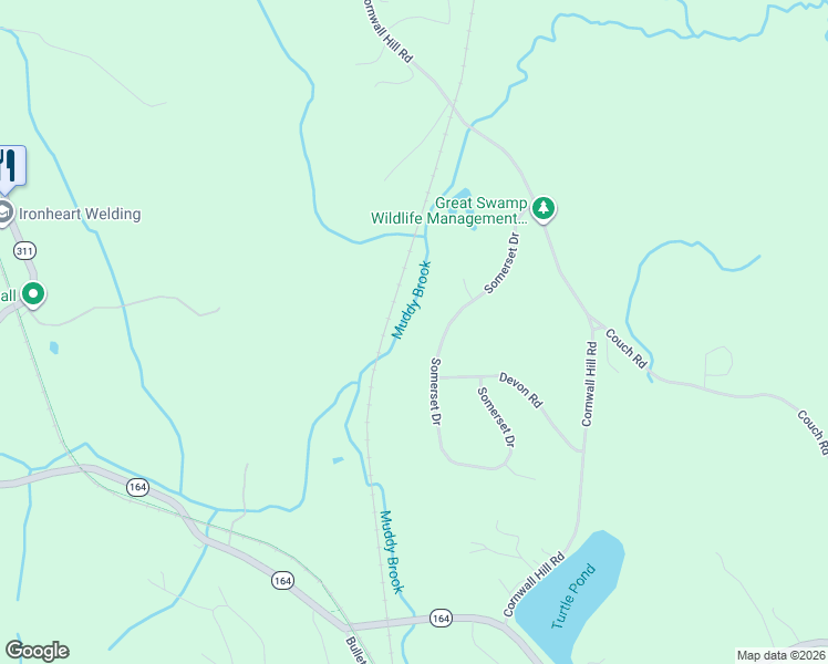 map of restaurants, bars, coffee shops, grocery stores, and more near 106 Somerset Drive in Patterson