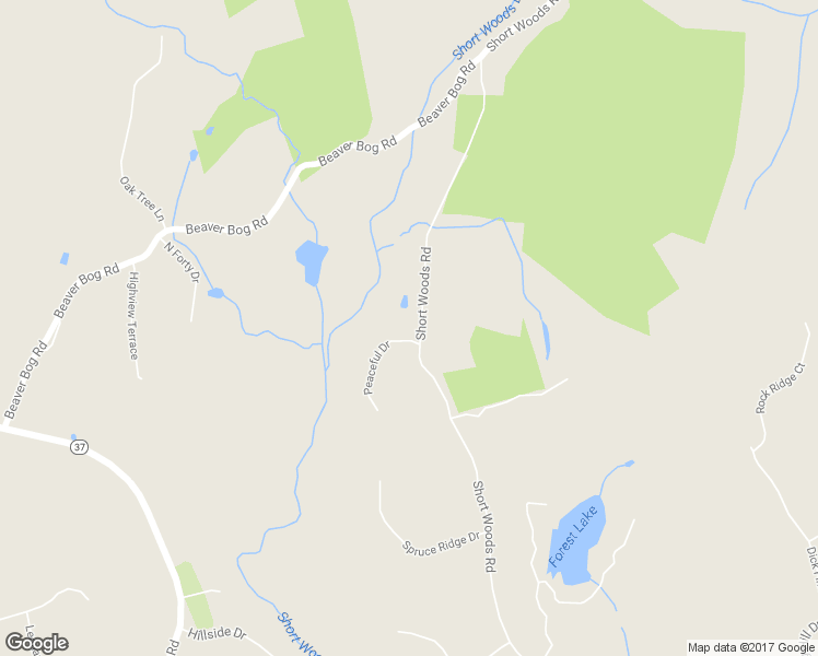 map of restaurants, bars, coffee shops, grocery stores, and more near 2 Peaceful Drive in New Fairfield