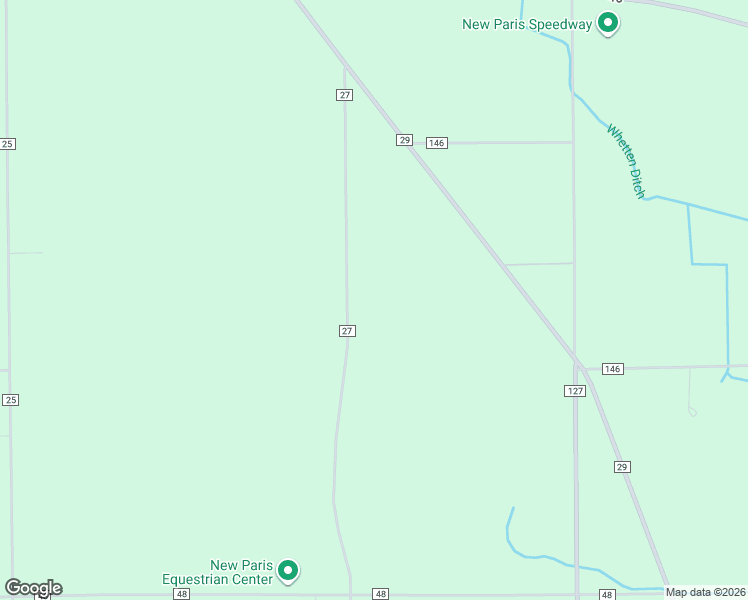 map of restaurants, bars, coffee shops, grocery stores, and more near 69348 County Road 27 in New Paris
