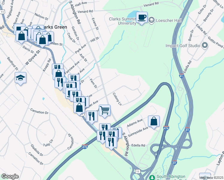 203 Sumner Avenue, Clarks Summit PA Walk Score