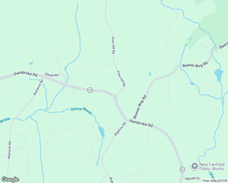 map of restaurants, bars, coffee shops, grocery stores, and more near 1 Pine Hill Road in New Fairfield