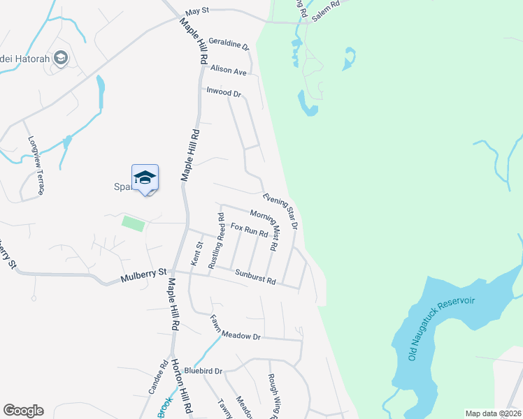 map of restaurants, bars, coffee shops, grocery stores, and more near 141 Morning Mist Road in Naugatuck