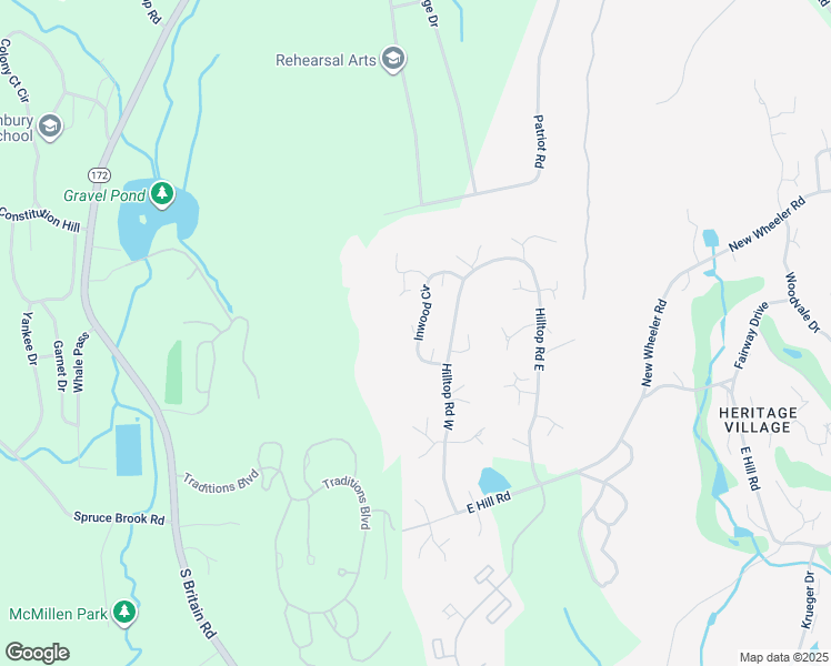 map of restaurants, bars, coffee shops, grocery stores, and more near 965-A Heritage Village in Southbury