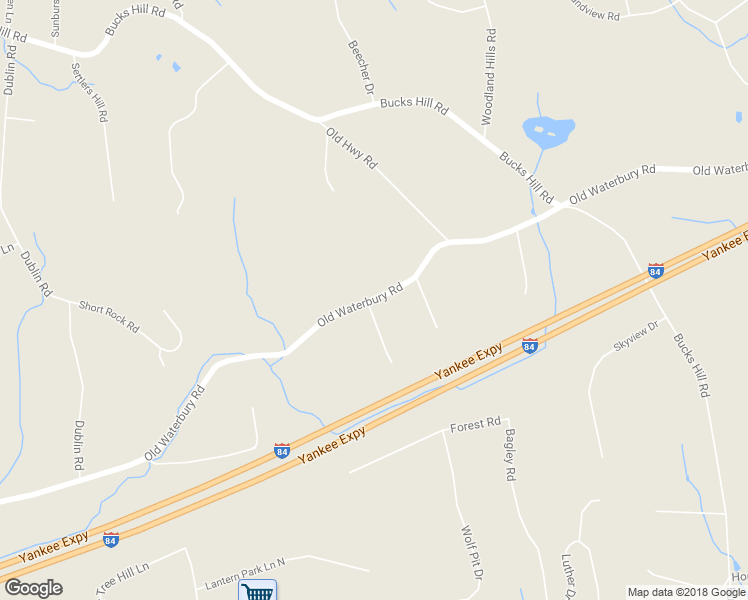 map of restaurants, bars, coffee shops, grocery stores, and more near 832 Old Waterbury Road in Southbury