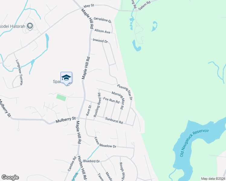map of restaurants, bars, coffee shops, grocery stores, and more near 141 Morning Mist Road in Naugatuck