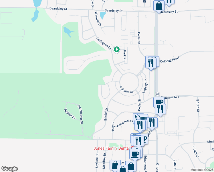 map of restaurants, bars, coffee shops, grocery stores, and more near 550-8 Legacy Court in Norwalk