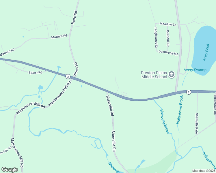 map of restaurants, bars, coffee shops, grocery stores, and more near 381 Connecticut 2 in Preston