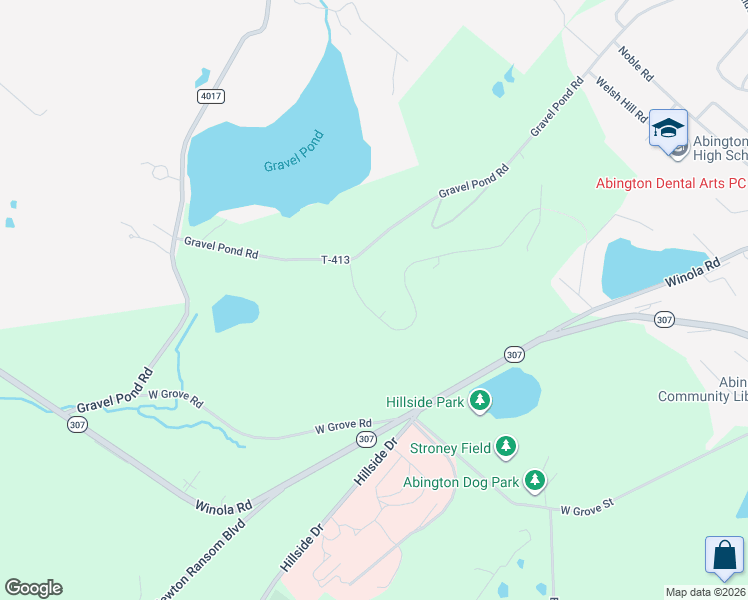 map of restaurants, bars, coffee shops, grocery stores, and more near 104 Rock Ridge Drive in Lackawanna County