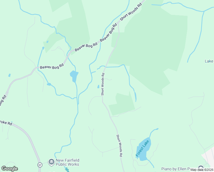 map of restaurants, bars, coffee shops, grocery stores, and more near 94 Short Woods Road in New Fairfield
