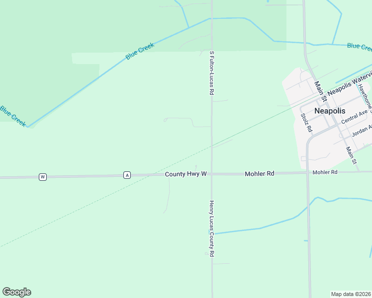 map of restaurants, bars, coffee shops, grocery stores, and more near 1056 County Road A in Liberty Center