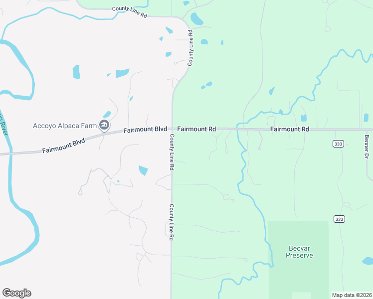 map of restaurants, bars, coffee shops, grocery stores, and more near 7301 Fairmount Road in Novelty