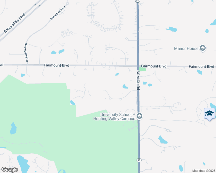 map of restaurants, bars, coffee shops, grocery stores, and more near 16 Pepper Ridge Road in Pepper Pike